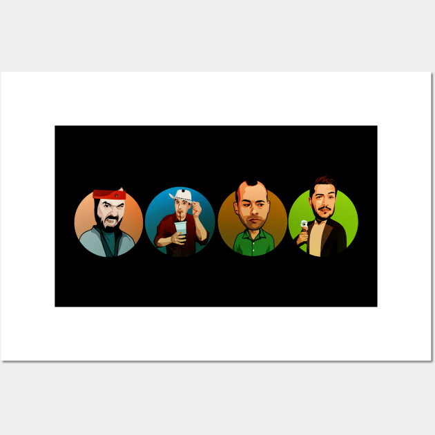 Impractical Jokers - The Ultimate Joker Line Up Wall Art by WaltTheAdobeGuy